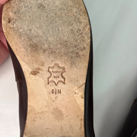 Enzo Angiolini Womens Brown Leather Crocodile Embossed Loafers Size 6.5 - Picture 6 of 7